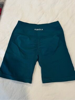 Aurola Teal Scrunch Bike Shorts Size M